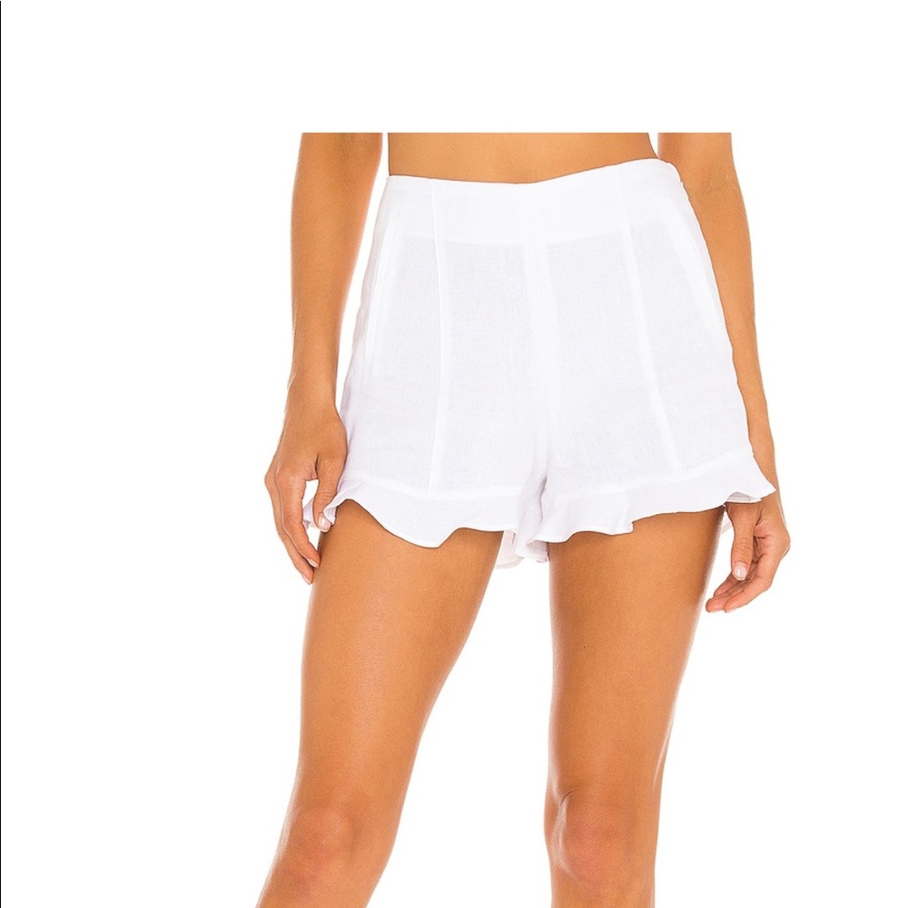 1. State ruffle hem short